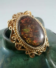 Load image into Gallery viewer, Ammolite Pin or Pendant