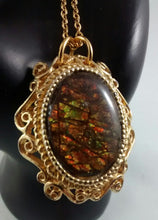 Load image into Gallery viewer, Ammolite Pin or Pendant