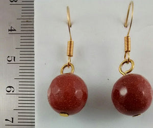 Goldstone Earrings