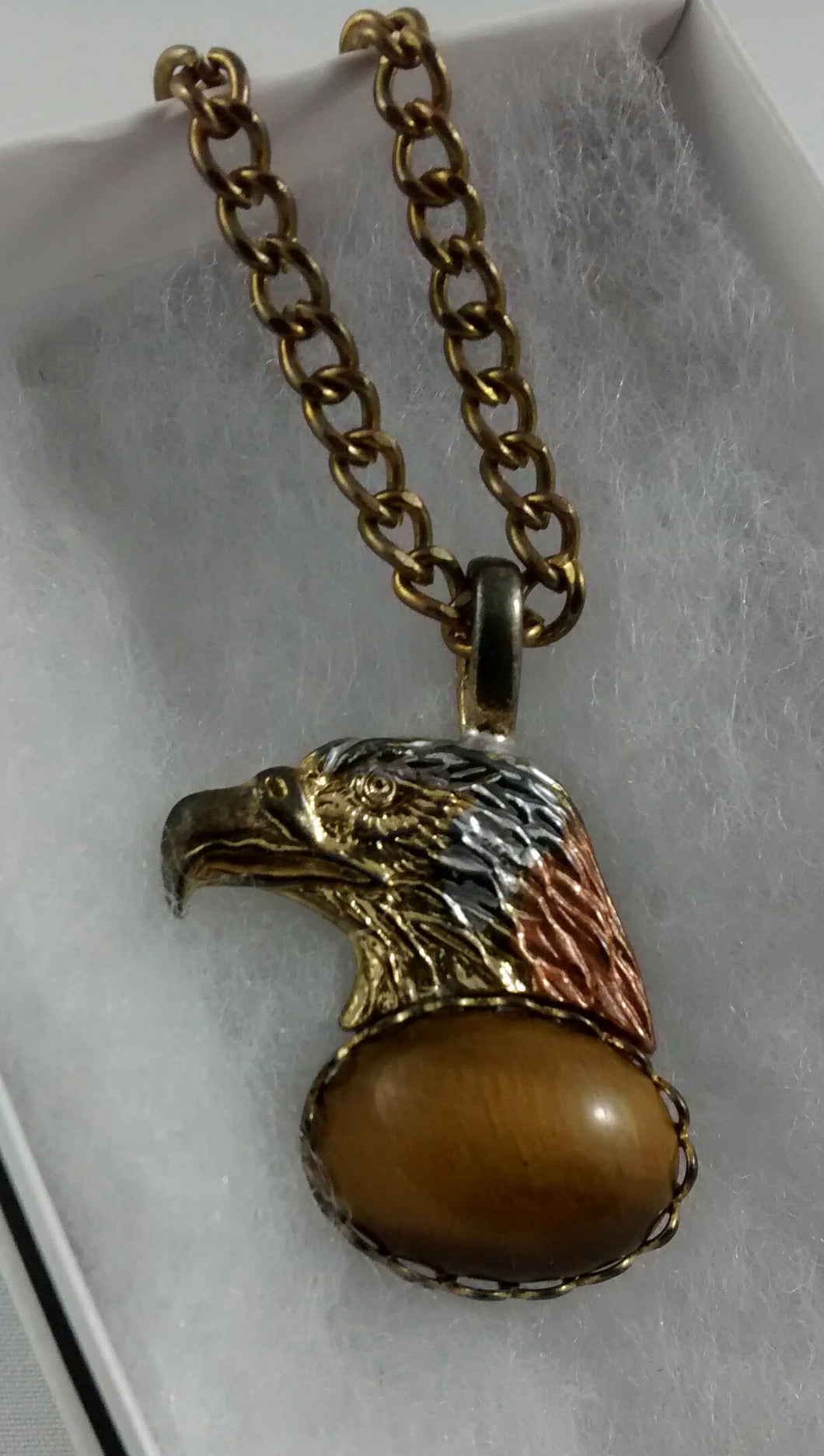 Tiger Eye Eagle Necklace