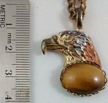 Load image into Gallery viewer, Tiger Eye Eagle Necklace
