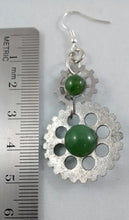 Load image into Gallery viewer, Size of BC Jade Reversible Dangling Earrings
