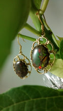 Load image into Gallery viewer, Ammolite Pierced Earrings
