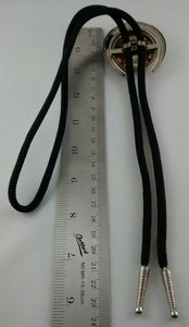 Goldstone Horseshoe Shaped Bolo Tie