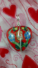 Load image into Gallery viewer, Porcelain Hand Painted Heart Necklace
