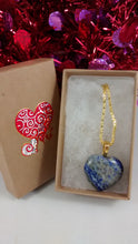 Load image into Gallery viewer, Lapis Heart-Shaped Necklace
