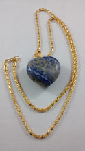 Load image into Gallery viewer, Lapis Heart-Shaped Necklace
