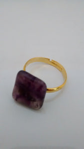 Amethyst Adjustable Ring