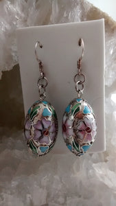 Decorative Egg Shaped Earrings