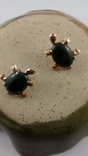 Load image into Gallery viewer, Turtle BC Jade Stud Earrings
