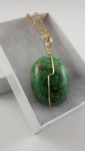 Load image into Gallery viewer, Stabilized Turquoise Wire Wrapped Bead Necklace
