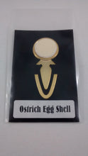 Load image into Gallery viewer, Metal Bookmark with Ostrich Egg Shell Decoration
