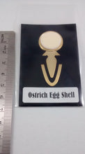 Load image into Gallery viewer, Metal Bookmark with Ostrich Egg Shell Decoration
