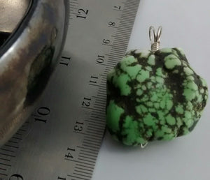 Dyed Green Magnesite Pendant