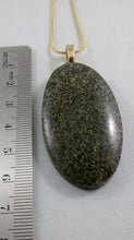 Load image into Gallery viewer, Large Green &amp; Black Cabochon Necklace
