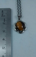 Load image into Gallery viewer, Size of small Tiger Eye Necklace
