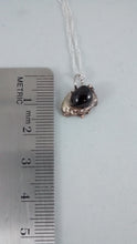 Load image into Gallery viewer, Size of silver and garnet pendant
