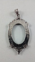 Load image into Gallery viewer, Antique Silver-plated Brass Pendant Mount
