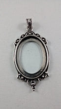 Load image into Gallery viewer, Antique Silver-plated Brass Pendant Mount
