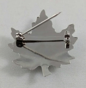 Ammolite Maple Leaf Pin