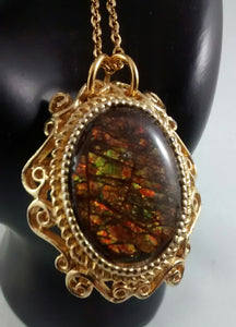 Ammolite Pin or Pendant