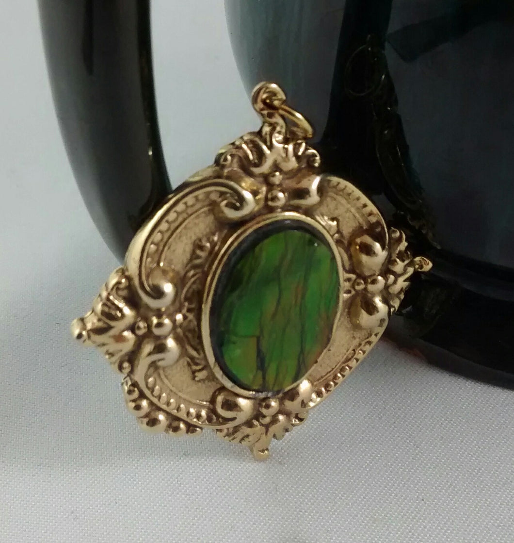 Ammolite Pin or Pendant