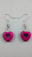 Load image into Gallery viewer, Pink Heart-shaped Earrings
