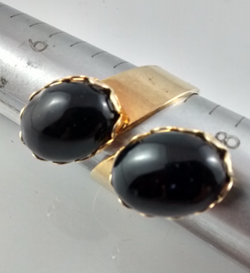 Black Onyx Adjustable Ring