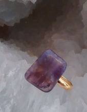 Load image into Gallery viewer, Amethyst Adjustable Ring
