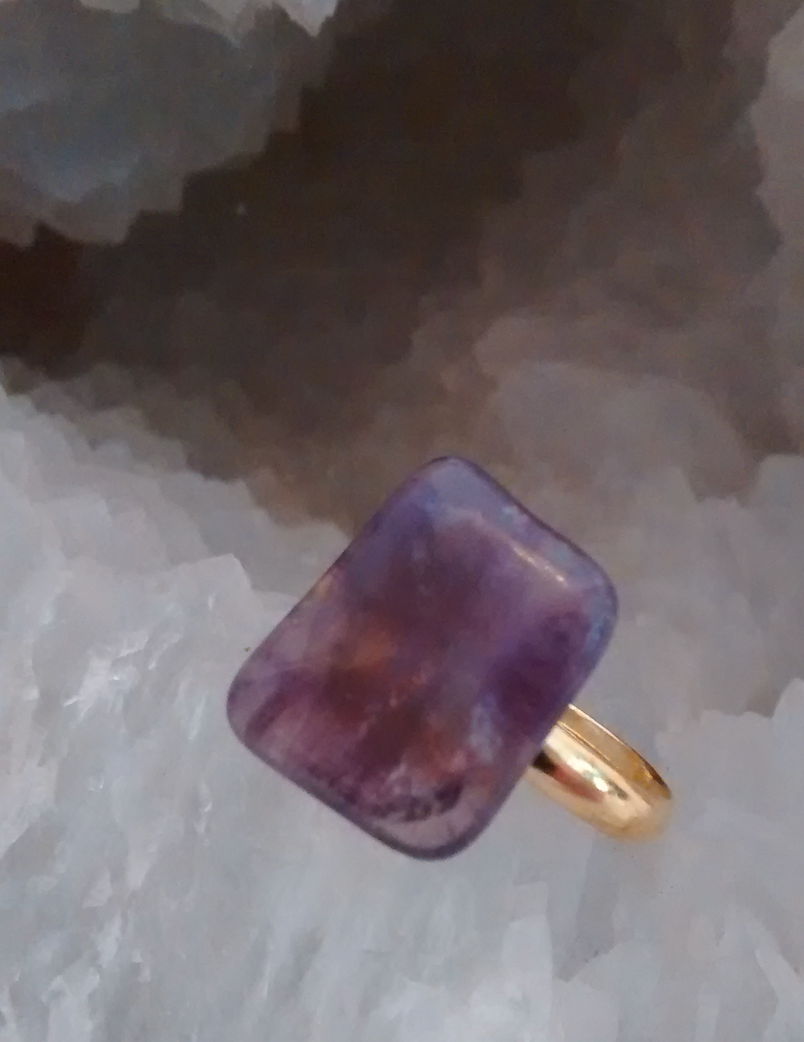 Amethyst Adjustable Ring