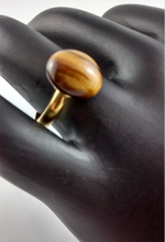 Load image into Gallery viewer, Tiger-Eye Adjustable Ring
